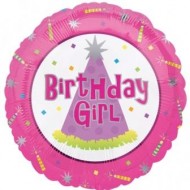 Birthday Girl Pink Balloon